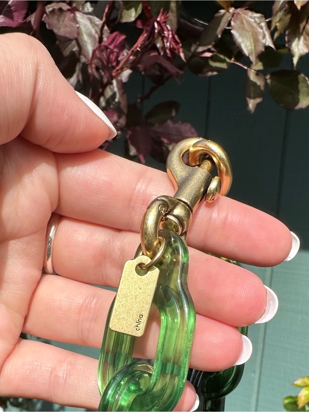 💚 COACH RESIN CHAIN STRAP! 💚 - Picture 3 of 6